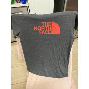 Gray With Red The North Face Graphic Shirt Size L